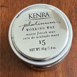 Kenra Platinum Working Wax 15 - Matte Finish Hair Wax (Silver)